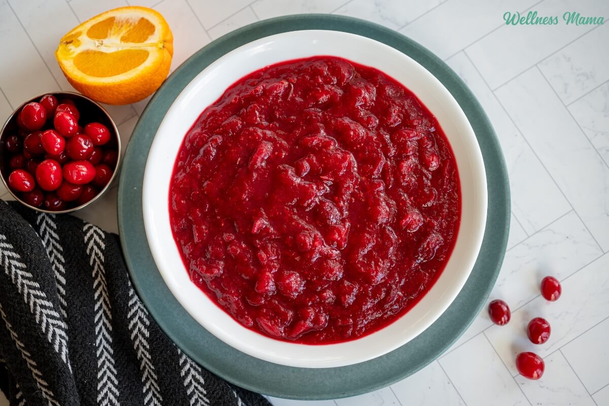 Healthful Cranberry Sauce Recipe